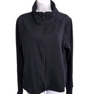 Under Armour Black Zip Up Athletic Lightweight Jacket Size XL